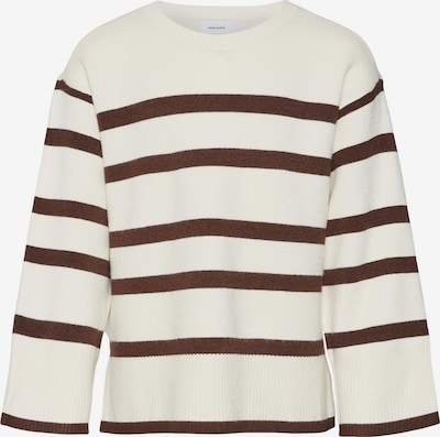 Megztinis 'VMSABA' iš Vero Moda Girl, spalva – šokolado spalva / balta, Prekių apžvalga