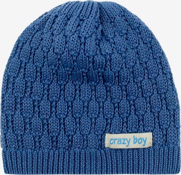 Aliap Beanie 'Crazy Boy' in Blue: front