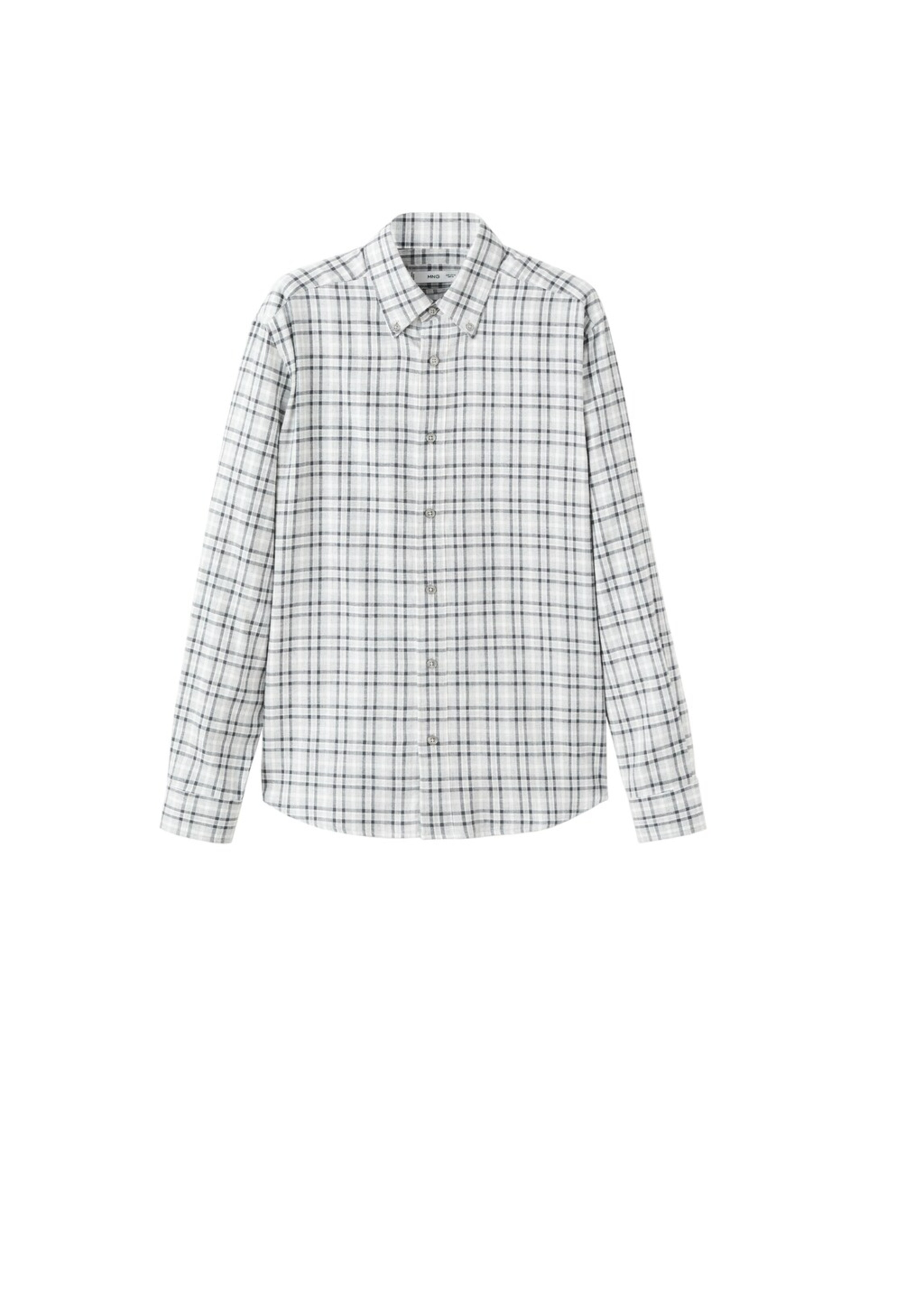 MANGO MAN Regular Fit Hemd 'Roma' in Grau: Vorderseite