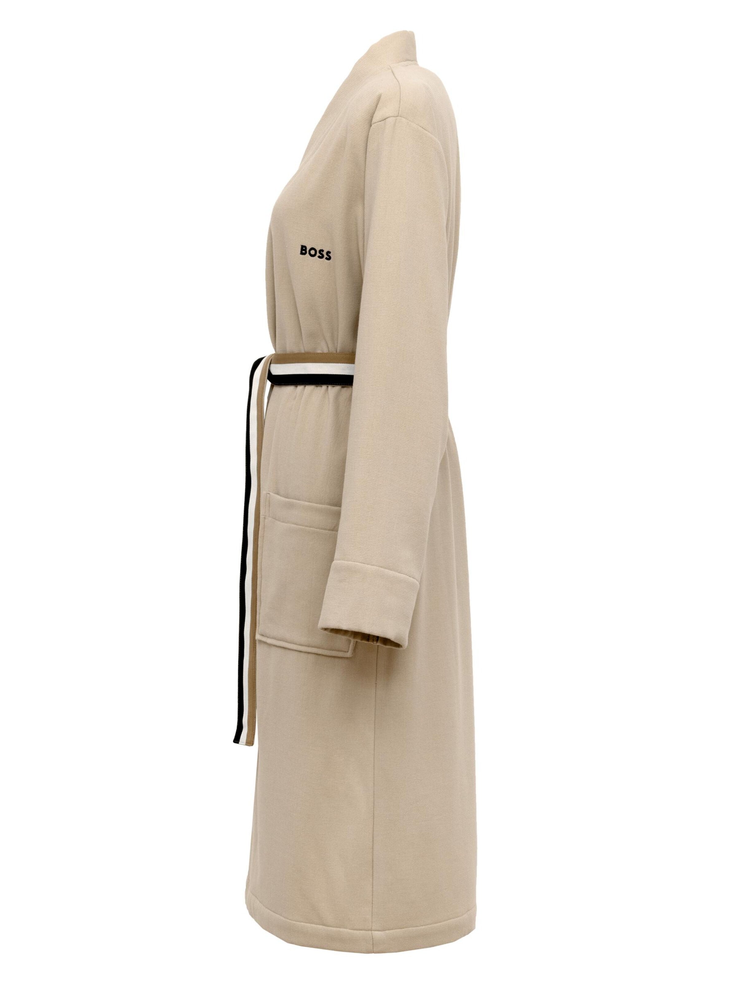 BOSS Home Long Bathrobe 'BLINEA' in Beige