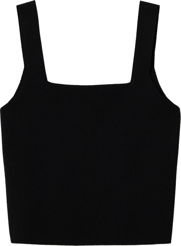 MANGO Stricktop 'BELL' in Schwarz MANGO Stricktop 'BELL' in Schwarz