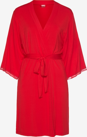 LASCANA Dressing gown in Red: front