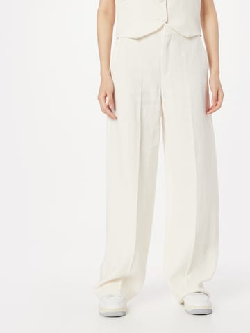 DRYKORN Wide leg Pants 'Desk' in White: front