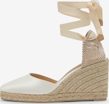 Castañer Espadrillo 'JOYCE' värissä valkoinen: etupuoli