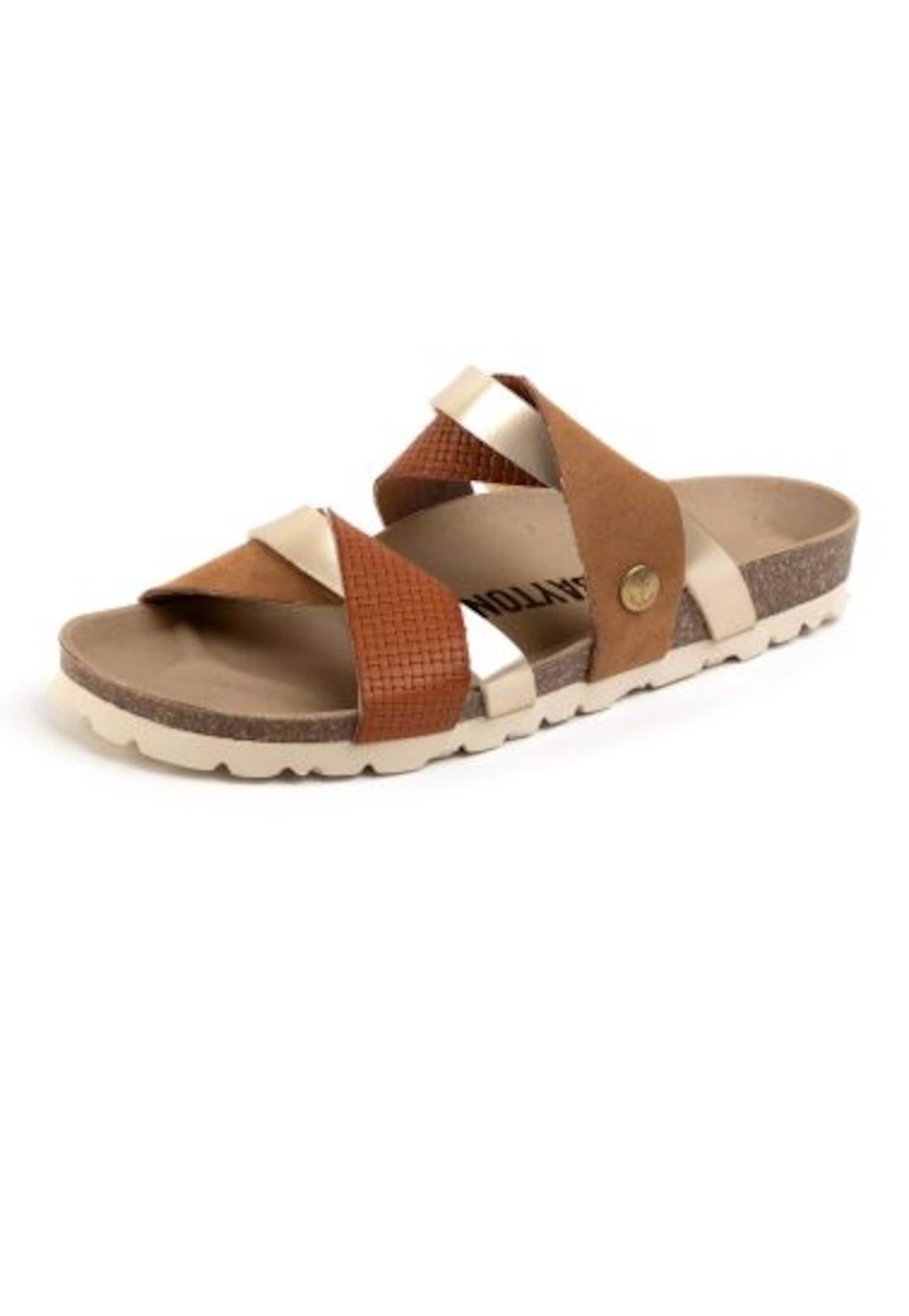 BaytonNatikače s potpeticom 'BIARRITZ' - smeđa boja