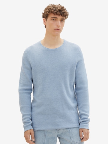 TOM TAILOR DENIM Sweater in Blue: front