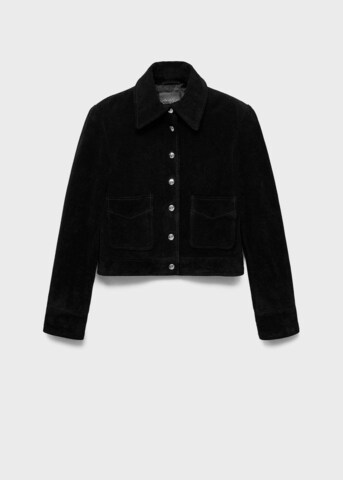 MANGO Between-Season Jacket in Black: front