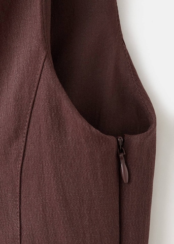 MANGO Dress 'Lotus-w' in Brown