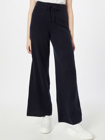 Wide leg Pantaloni de la TOMMY HILFIGER pe albastru: față