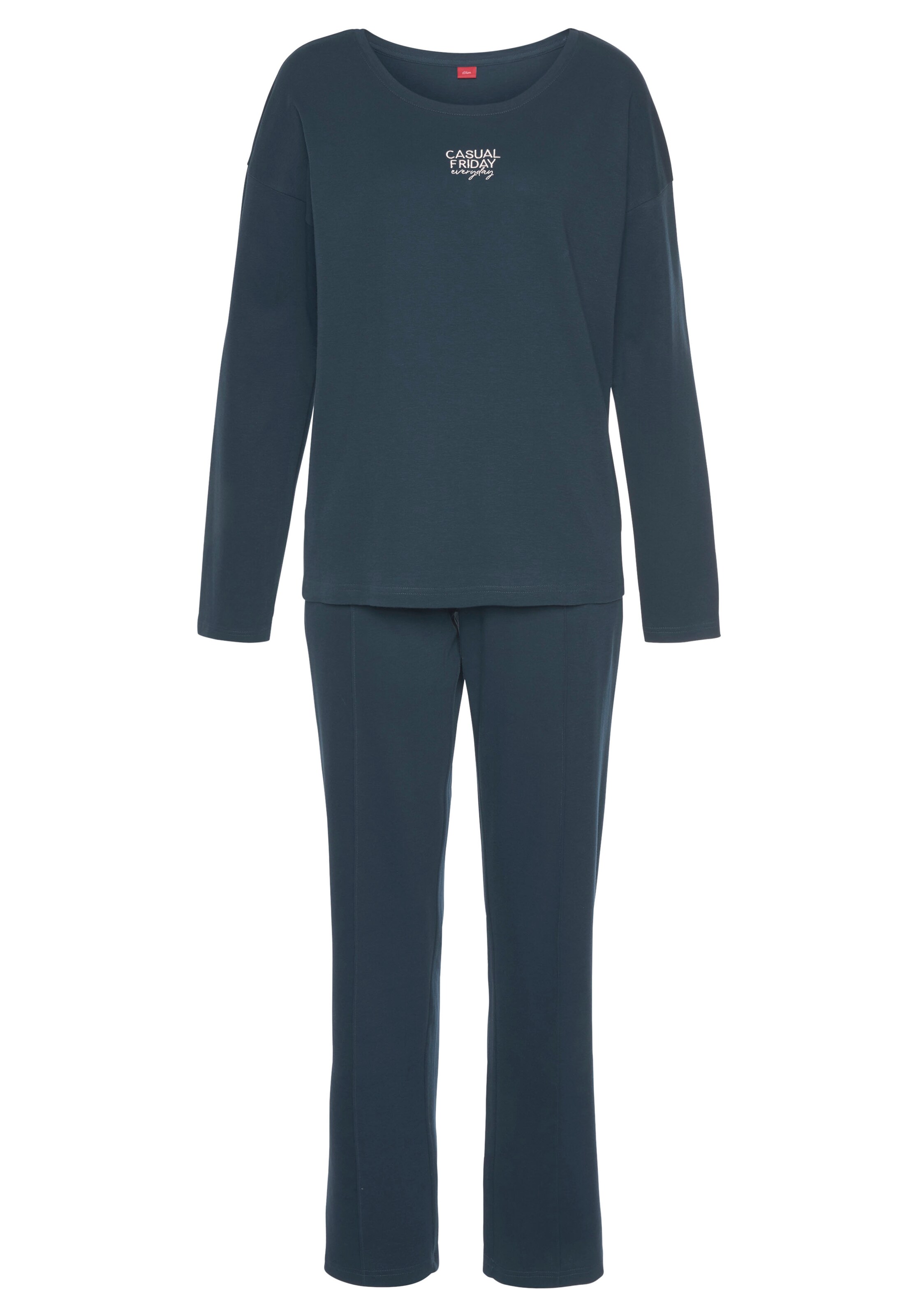 Pigiama di s.Oliver in blu: frontale