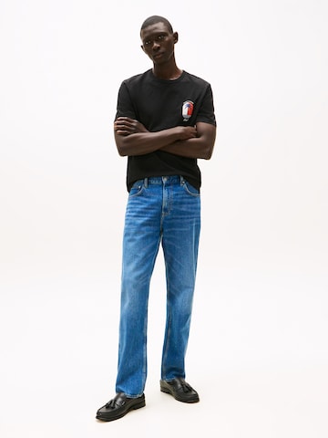 TOMMY HILFIGER Shirt 'PALM TREE' in Black