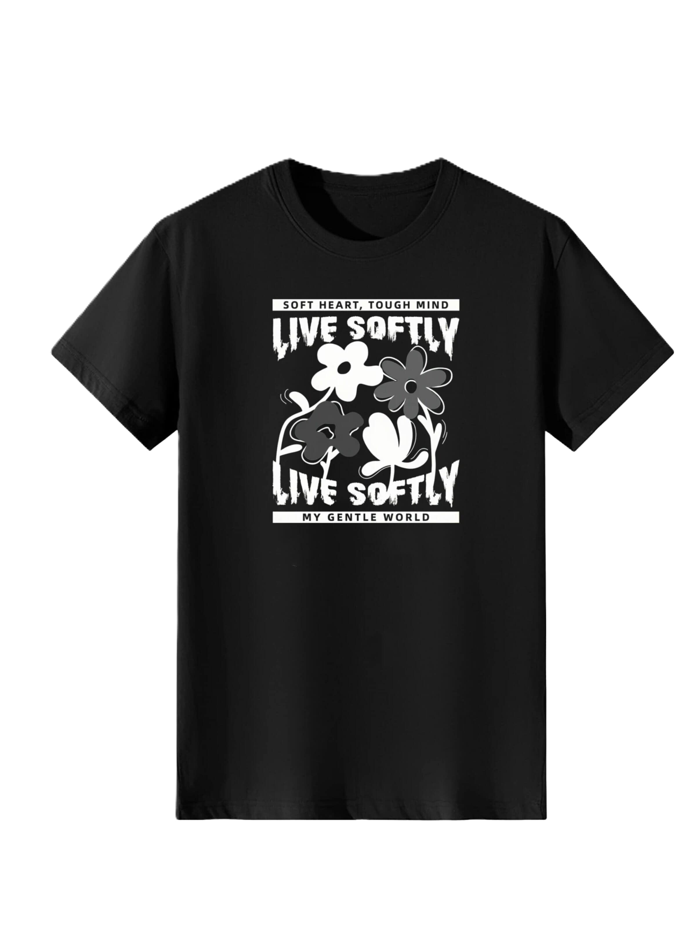 T-shirt LapaPlus en noir : devant