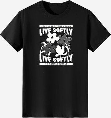 T-shirt LapaPlus en noir : devant