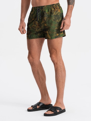 Ombre Swim Trunks 'W318' in Green: front