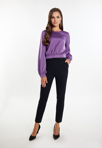 Camicia da donna di faina in lilla