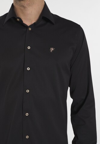 DENIM CULTURE Regular fit Button Up Shirt 'Tokio' in Black