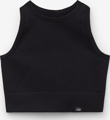 CALZEDONIA Sports Top in Black: front