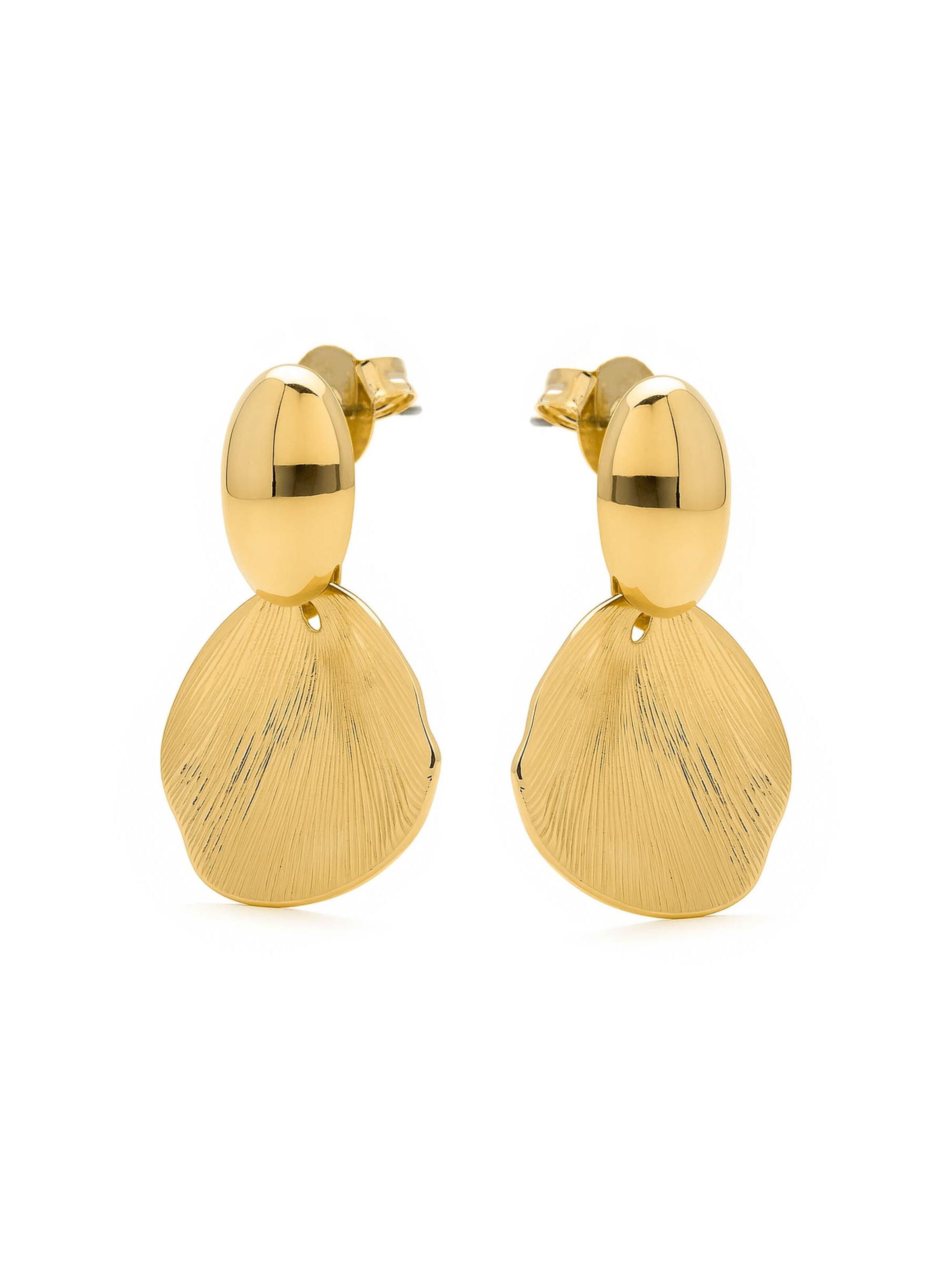 Boucles d'oreilles 'Ondex' Luxenter en or : devant