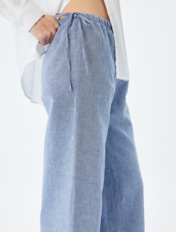 Koton Wide Leg Hose in Blau