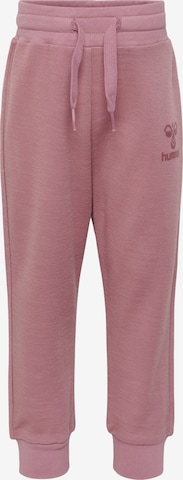 Hummel Workout Pants in Purple: front