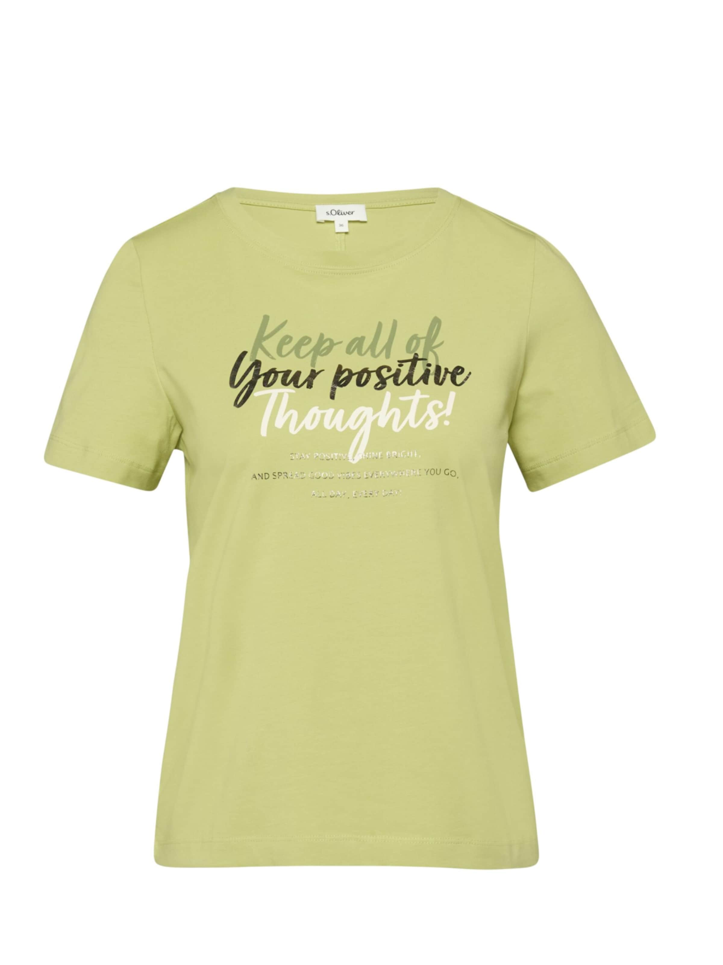 s.Oliver Shirt 's.Oliver - Dames t-shirt' in XXL in de kleur Groen, Productweergave