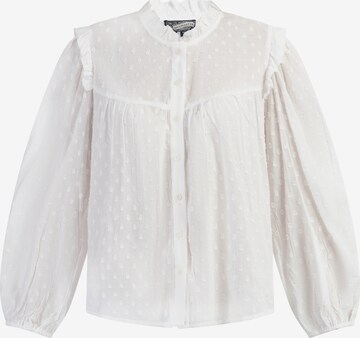 DreiMaster Vintage Blouse in Wit: voorkant