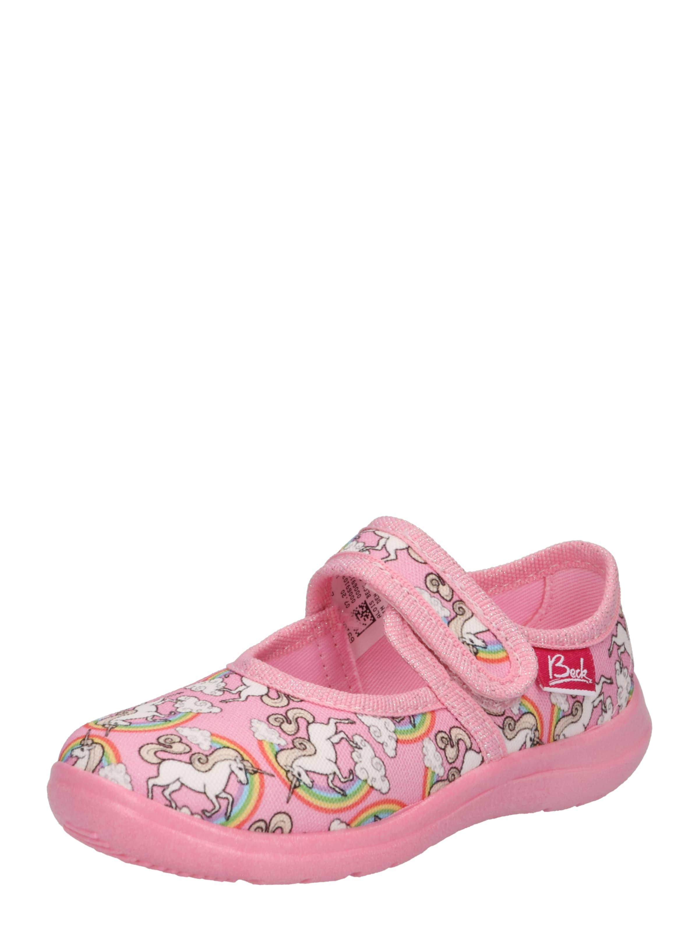 BECK Slippers 'Rainbow' in Pink: front