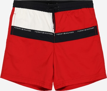 Tommy Hilfiger Underwear - Calções de banho em vermelho: frente