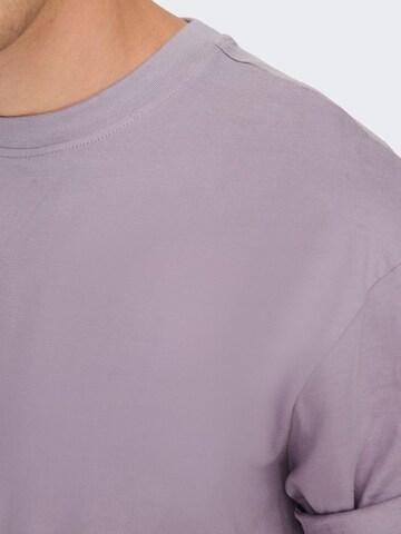 T-Shirt 'Fred' Only & Sons en violet