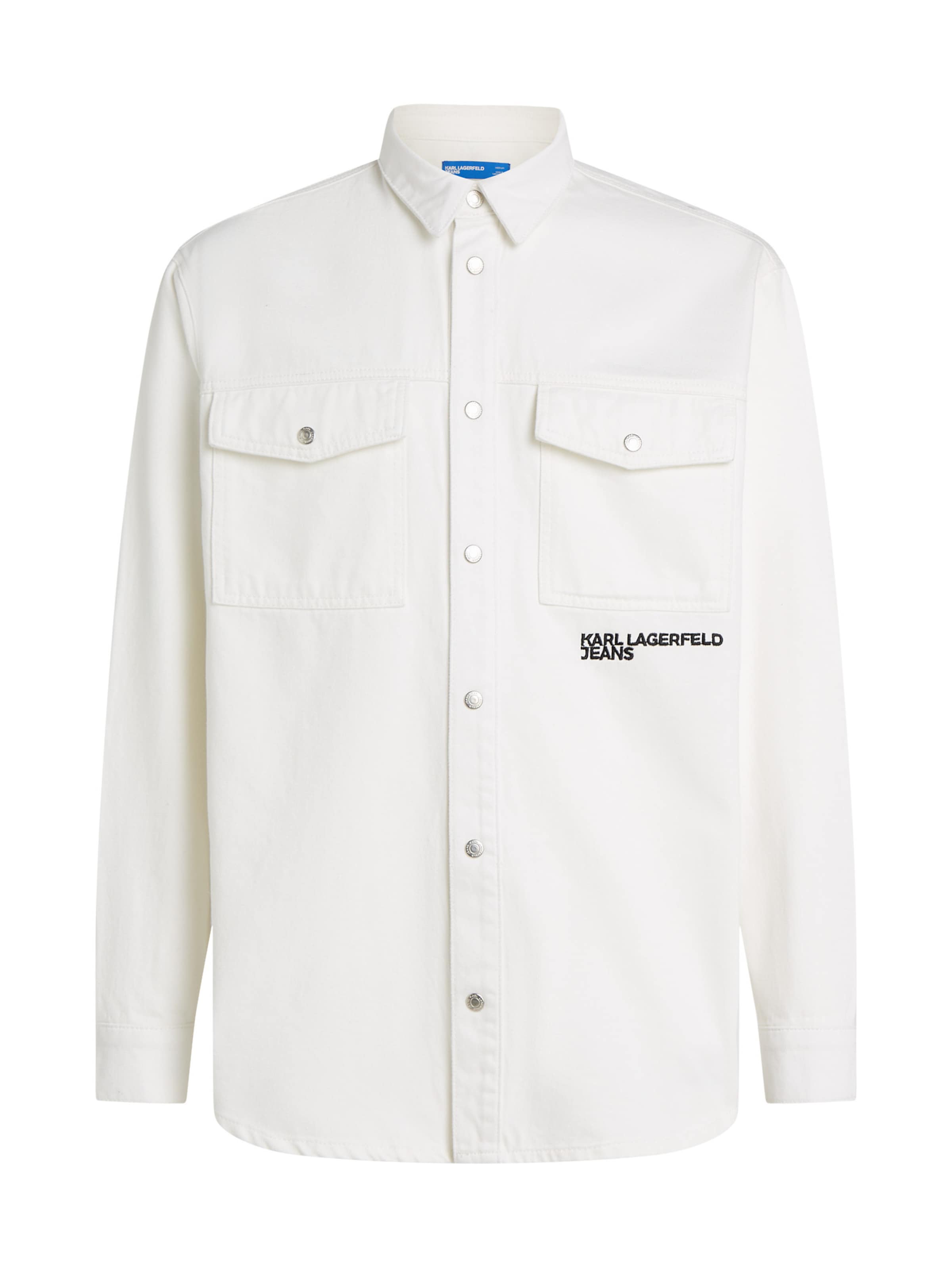 KARL LAGERFELD JEANS Klasický střih Košile – bílá: přední strana