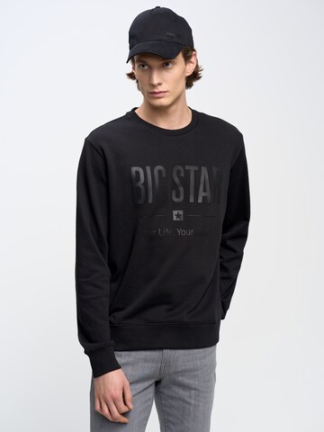 BIG STAR Sweatshirt 'ECODORT' in Zwart