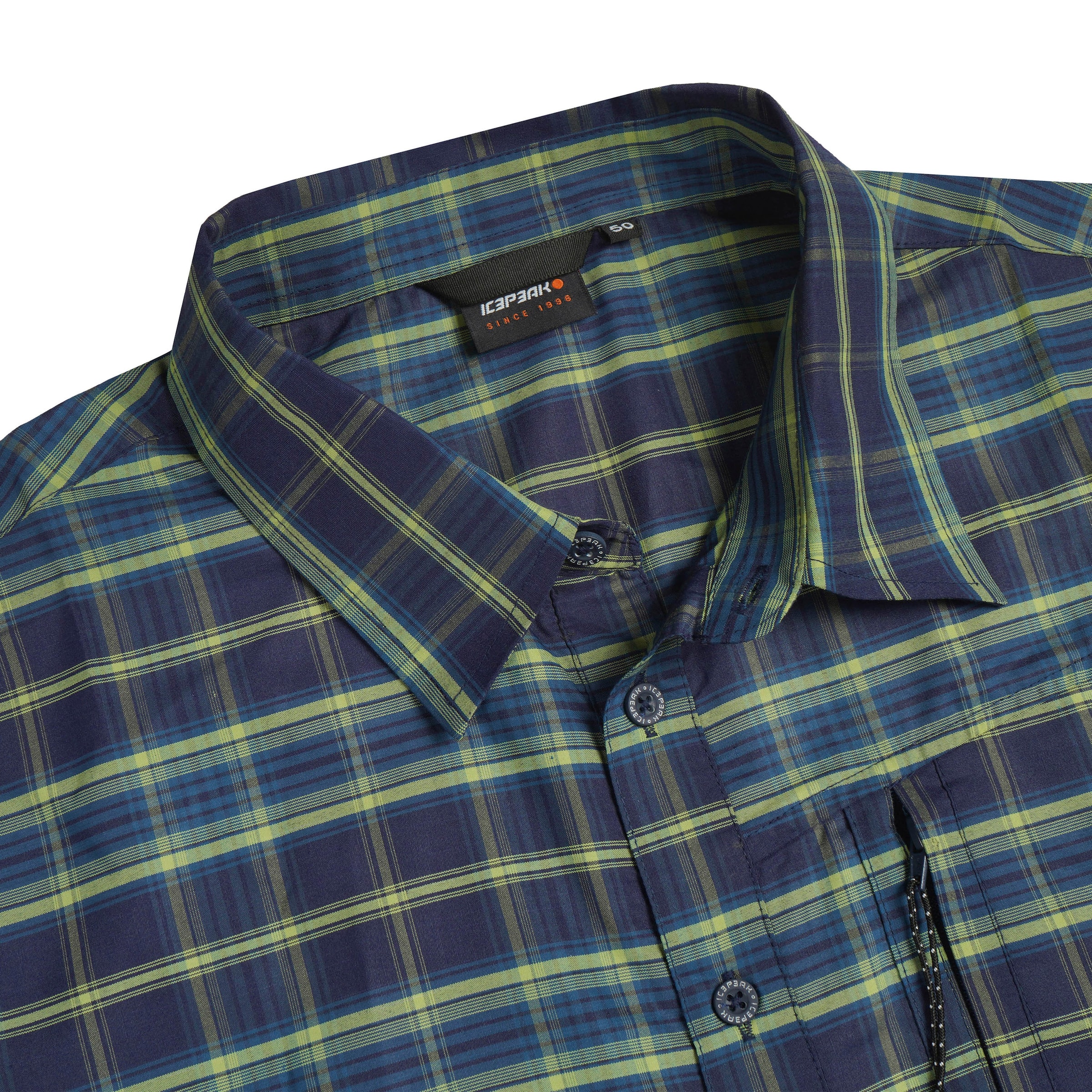 ICEPEAK Regular fit Athletic Button Up Shirt in Blue