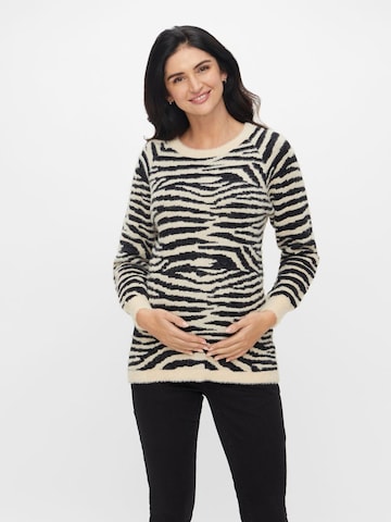 MAMALICIOUS - Jersey 'Celine' en beige: frente