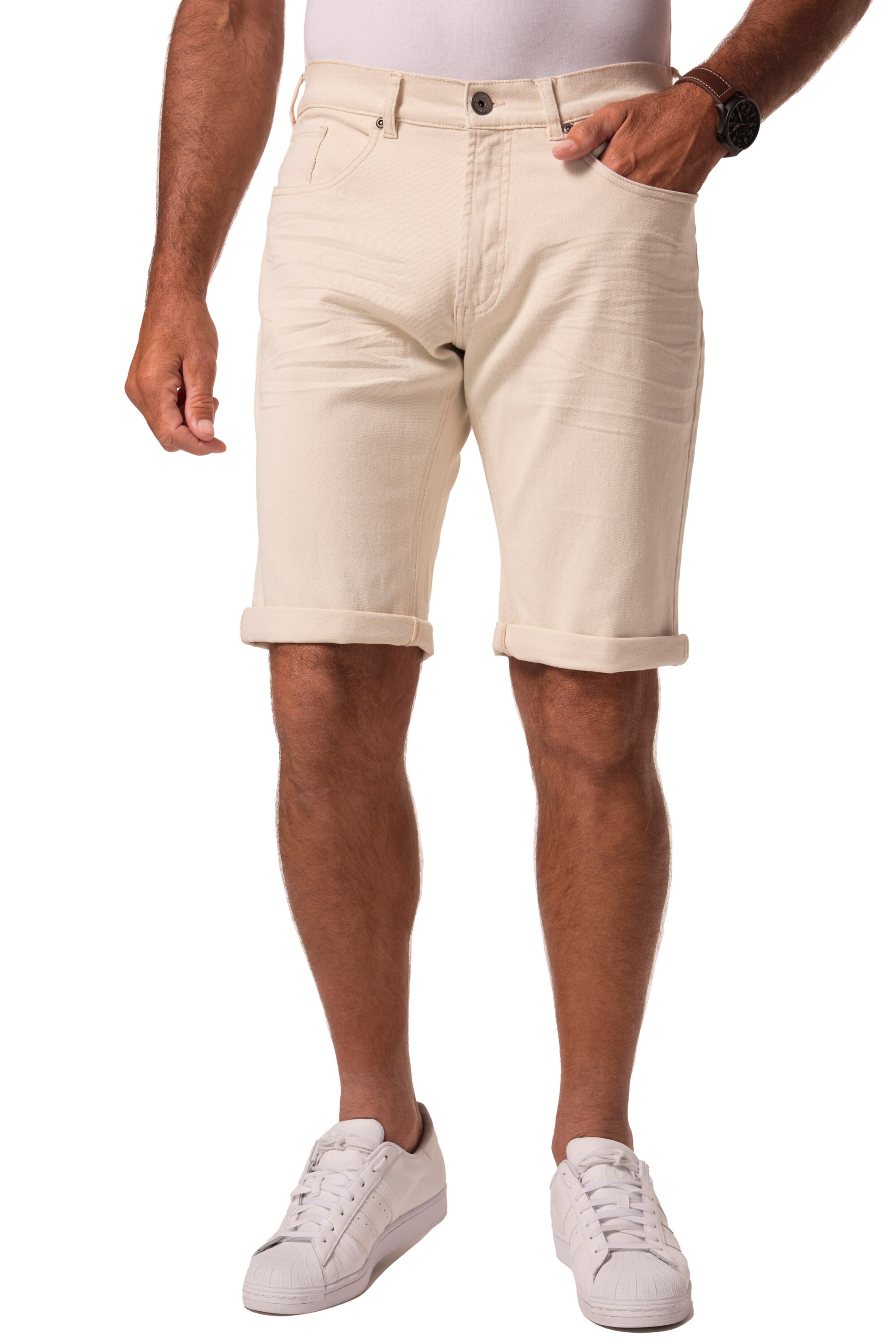 JP1880 Regular Shorts in Weiß: Vorderseite