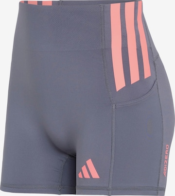 Pantalon de sport 'Adizero' ADIDAS PERFORMANCE en gris : devant