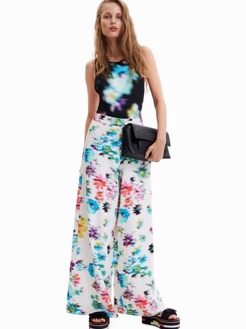 Desigual Wide leg Broek 'DANIELA' in Wit