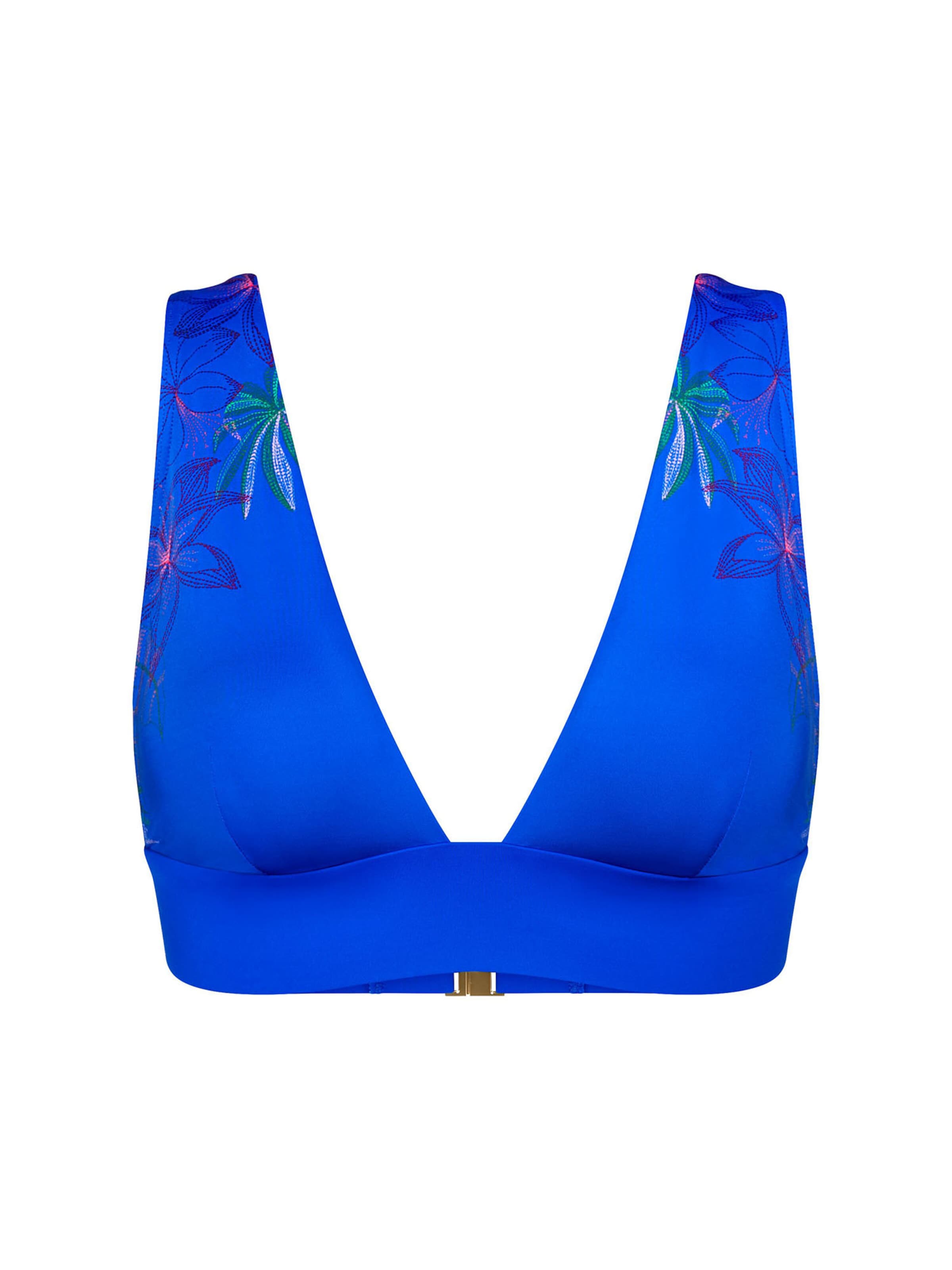 TRIUMPH Bikini Top ' Red Label Summer Tropics ' in 75/B in Blue, Item view