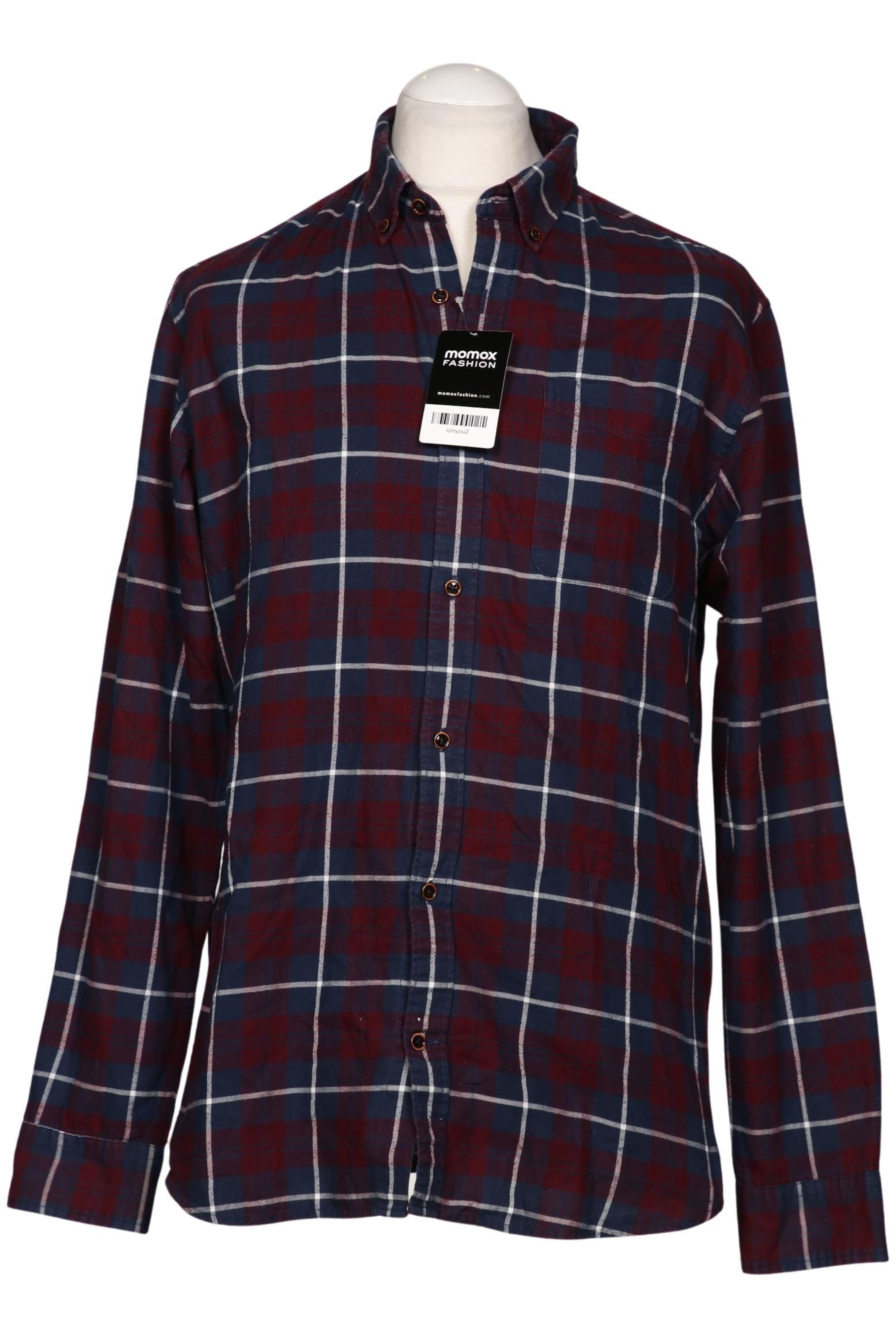 JACK & JONES Button Up Shirt in L in Blue: front