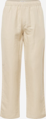 Samsøe Samsøe Regular Trousers 'JABARI' in Beige: front