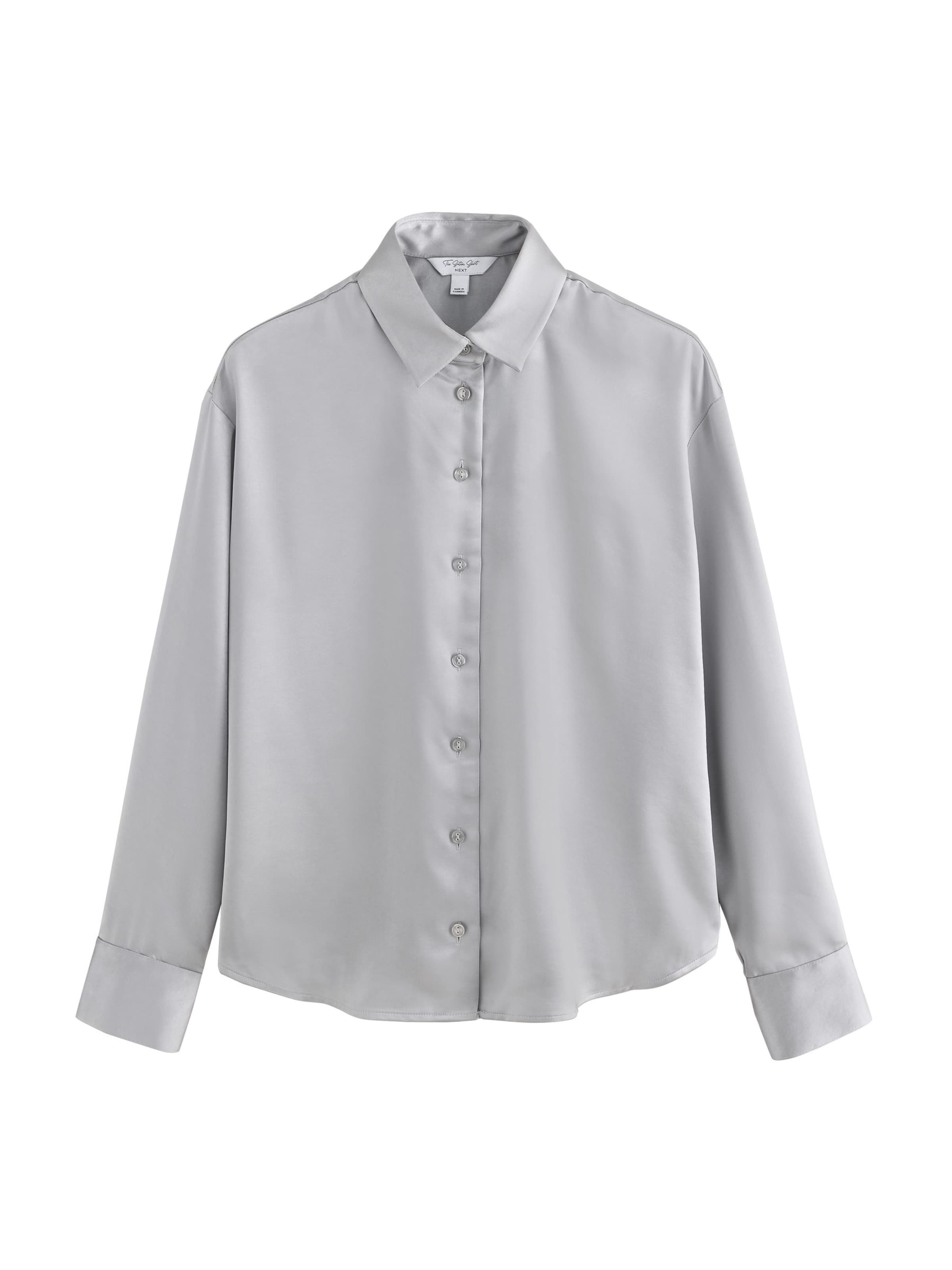 Next Bluse in XL in silber, Produktansicht