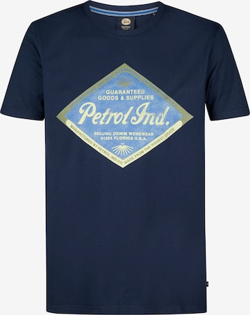 Petrol Industries Тениска 'Bluefin' в синьо: отпред