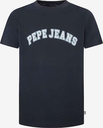 Pepe Jeans - Camiseta 'CLEMENT' en azul: frente