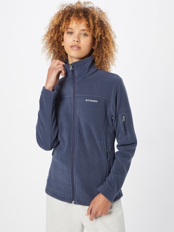 COLUMBIA Athletic Fleece Jacket 'Fast Trek II' in Blue: front