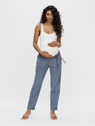 MAMALICIOUS Loose fit Pants 'MLBEACH' in Blue