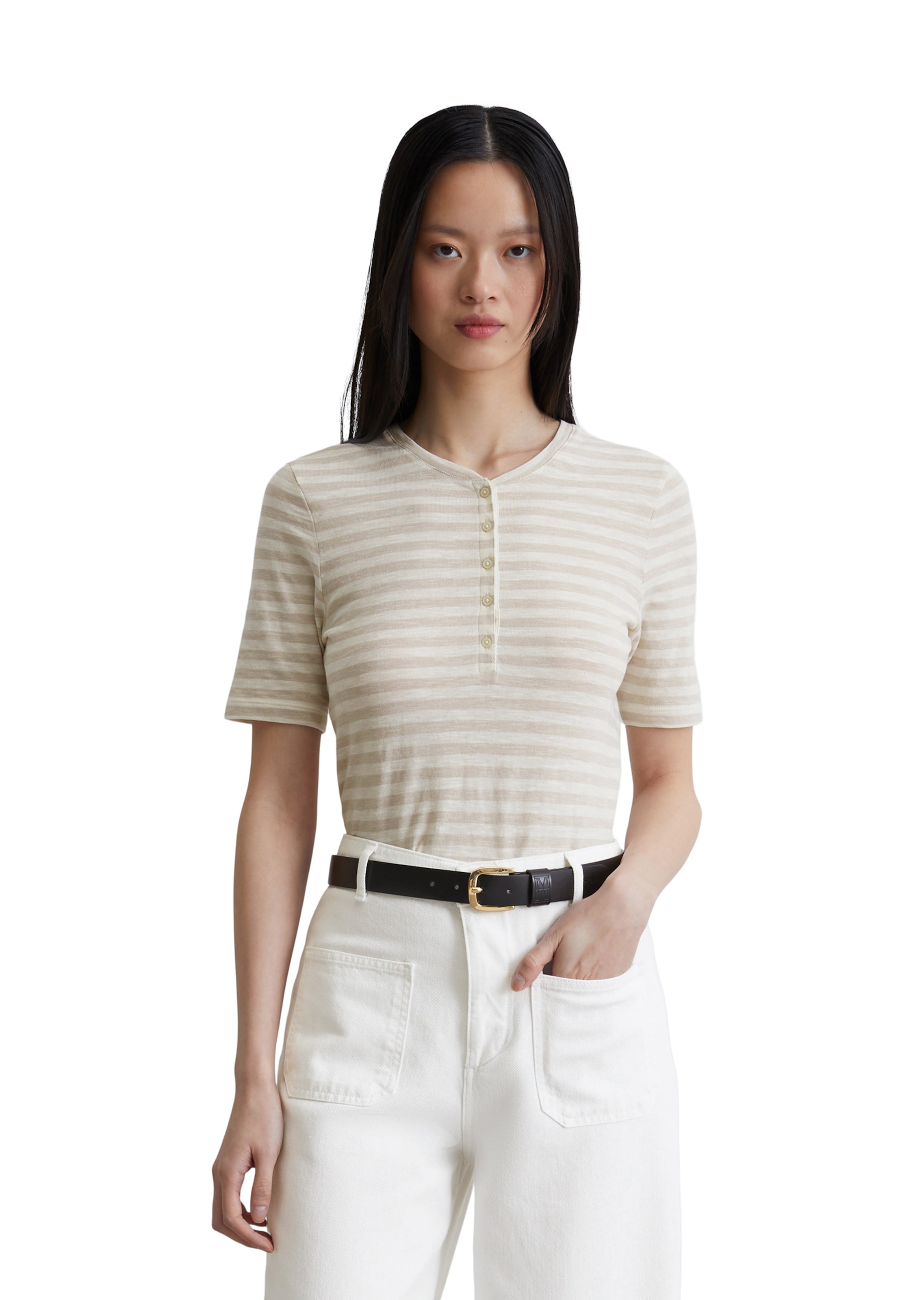 Marc O'Polo Shirt in Grey: front