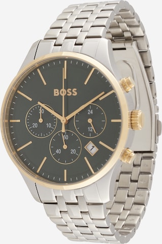 sidabrinė BOSS Analoginis (įprasto dizaino) laikrodis 'AVERY': priekis