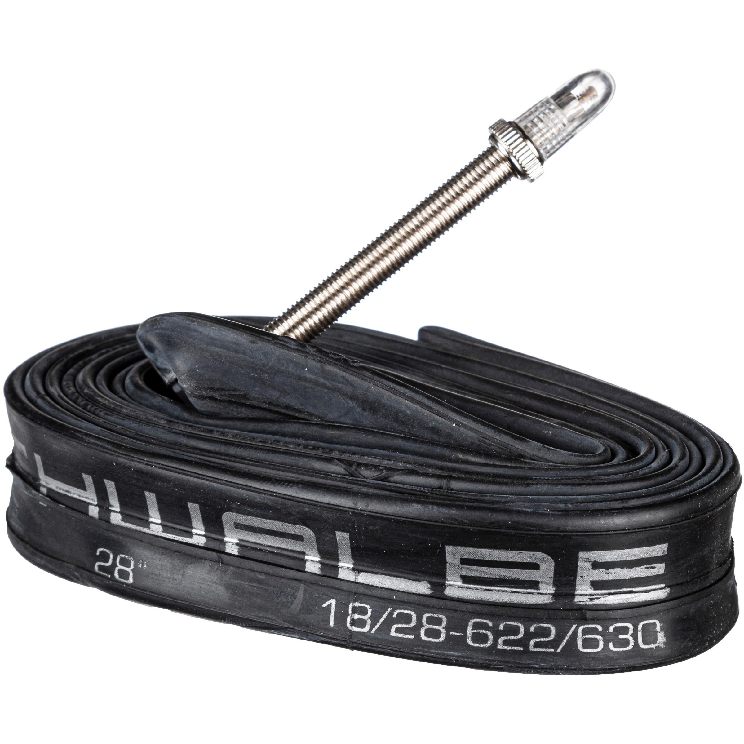 Schwalbe Fahrradschlauch 'NR15 ROAD 28; 18-25,622/630MM; SV60MM' in Schwarz: Vorderseite