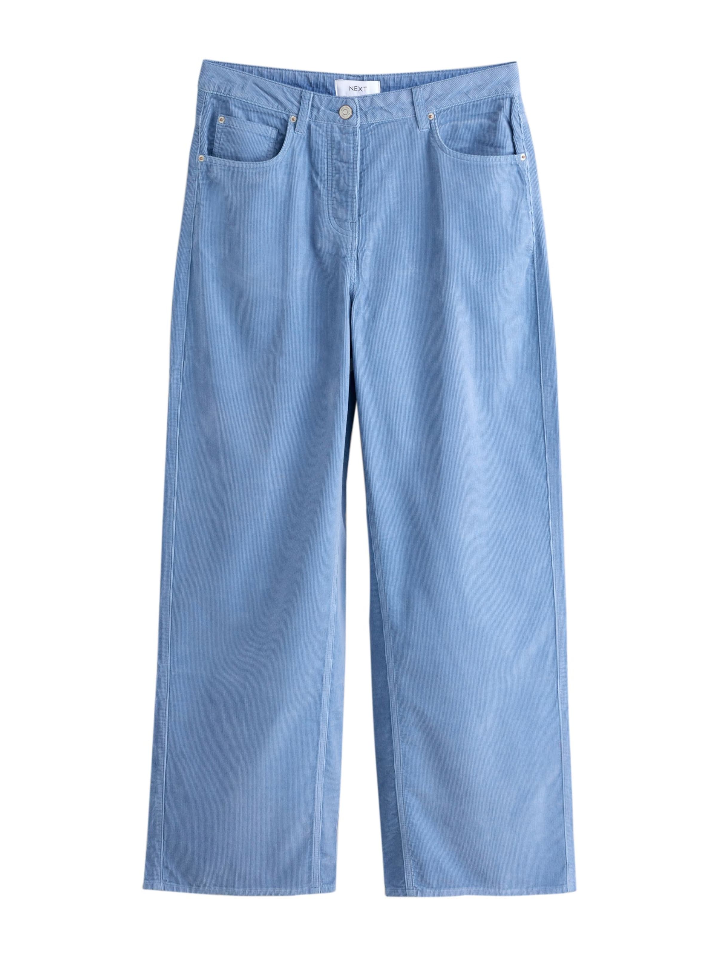 Wide Leg Pantalon Next en bleu : devant