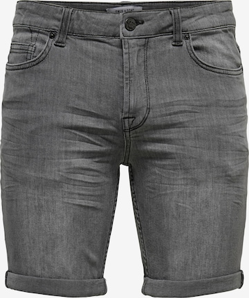 Only & Sons Slimfit Shorts 'Ply' in Grau: predná strana