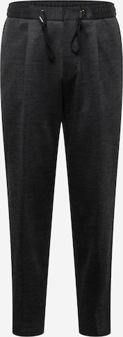 BOSS Black tavaline Voltidega püksid 'Perin', värv hall: eest vaates